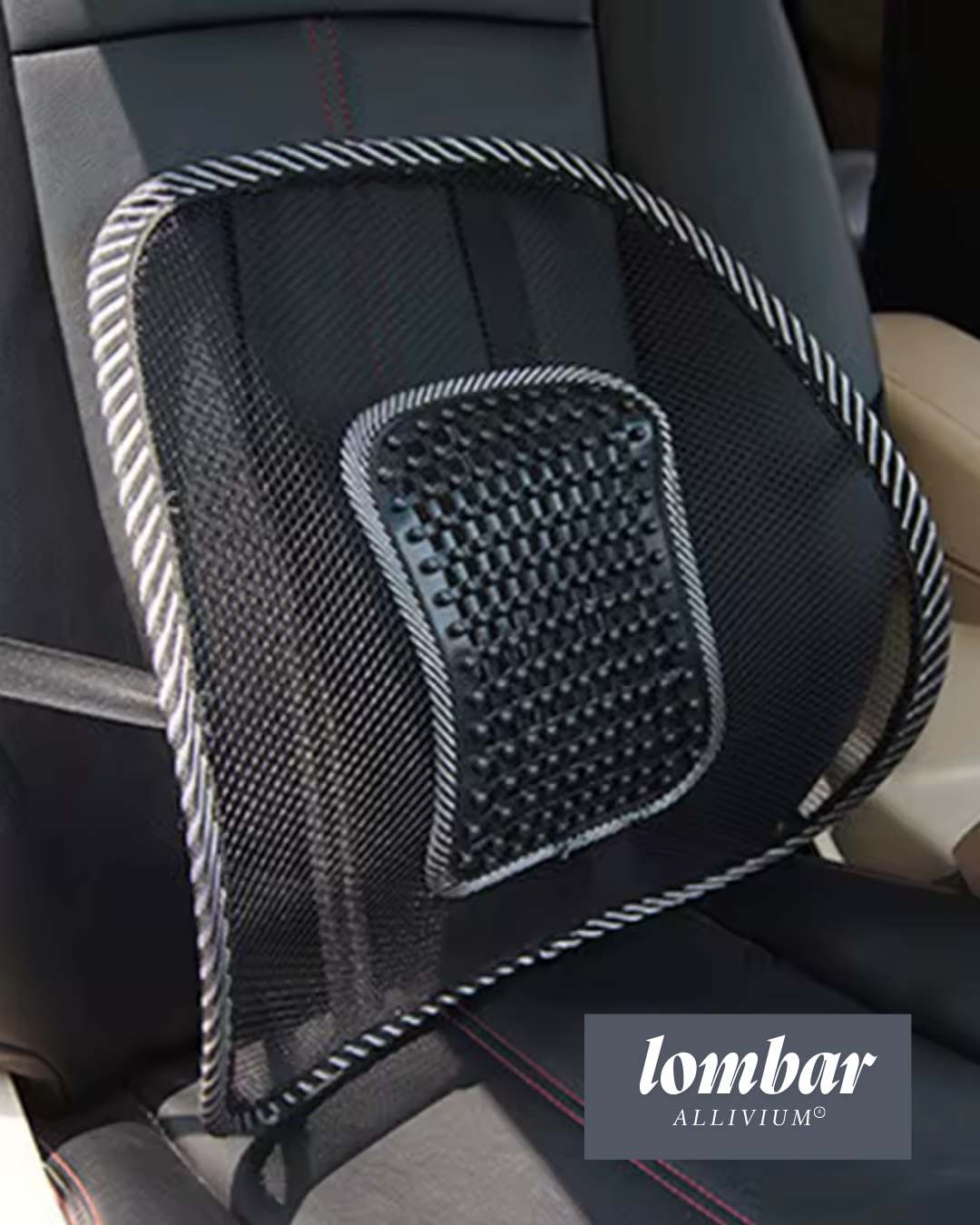 Lombar ALLIVIUM - Alívio imediato para sua lombar no trabalho ou no carro