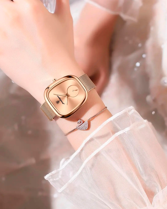 Relógio Feminino Luxury. Leve, confortável e moderno.
