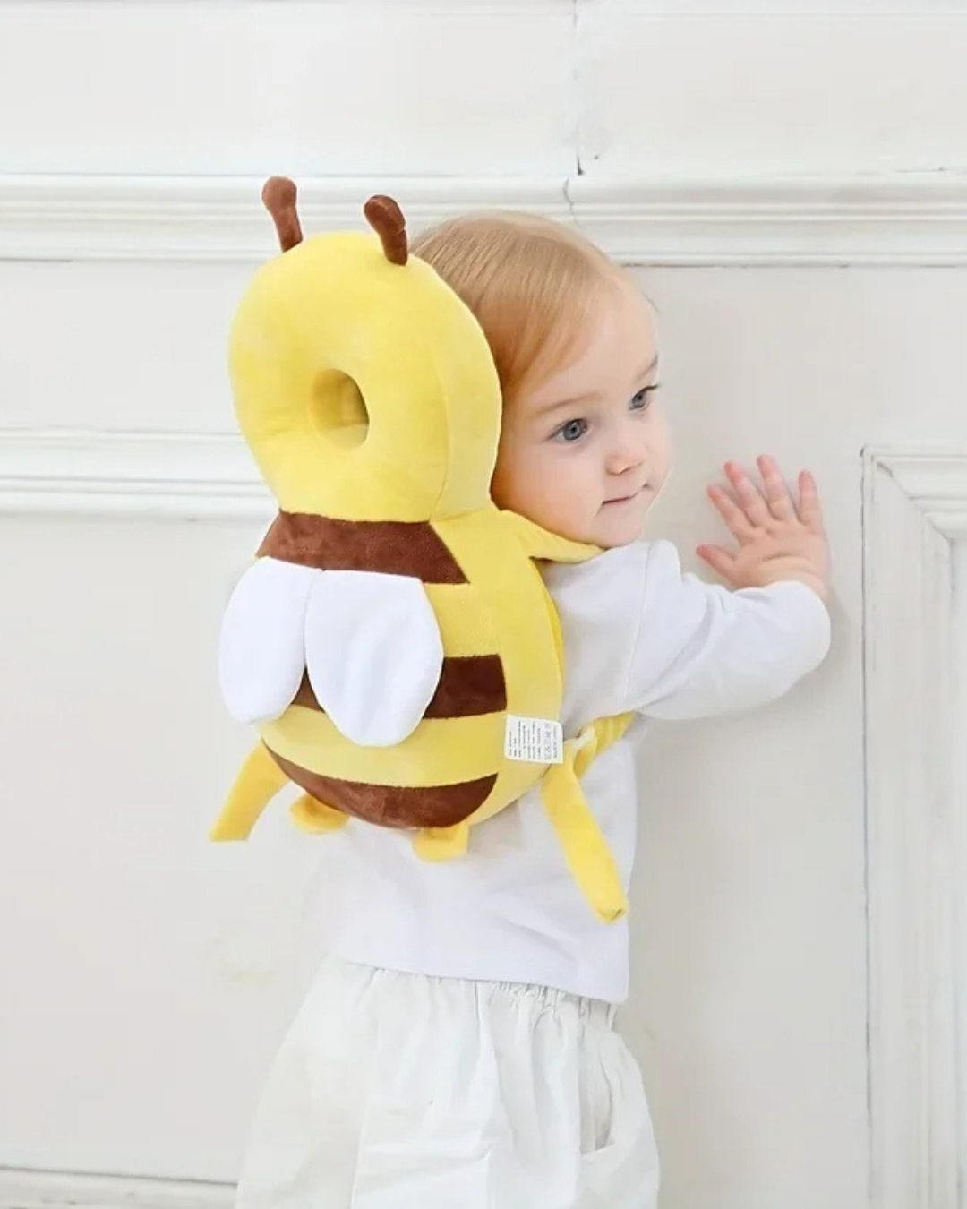 🐝 Almofada Protetora de Cabeça para Bebês – Modelo Abelhinha Fofa