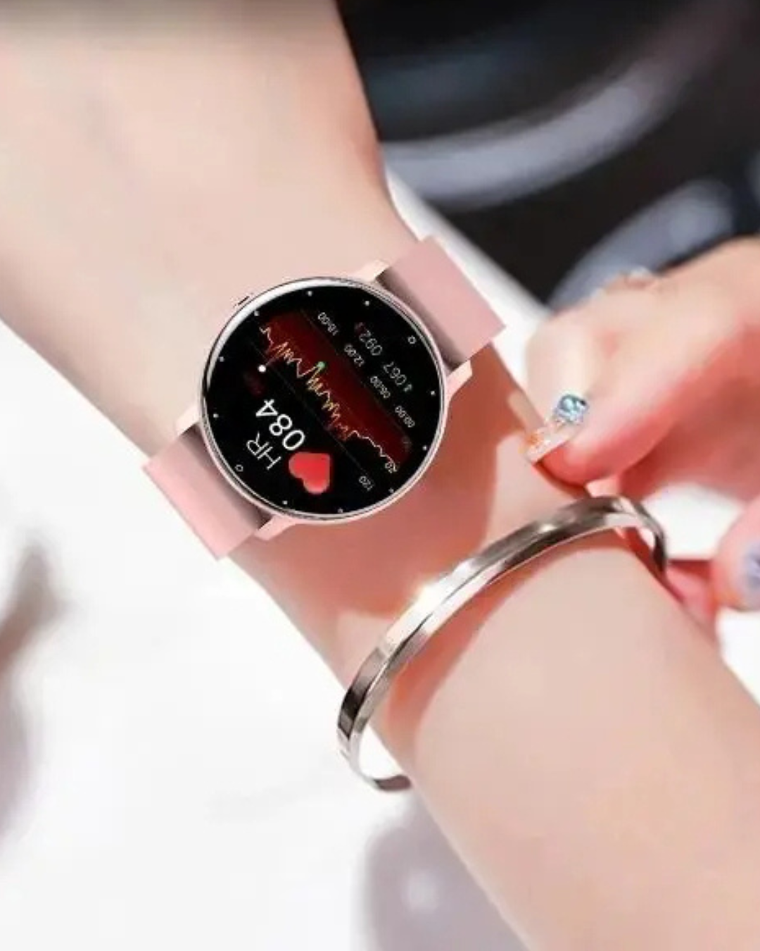 Smart Women Watch. Relógio Inteligente com e Monitoramento Fitness