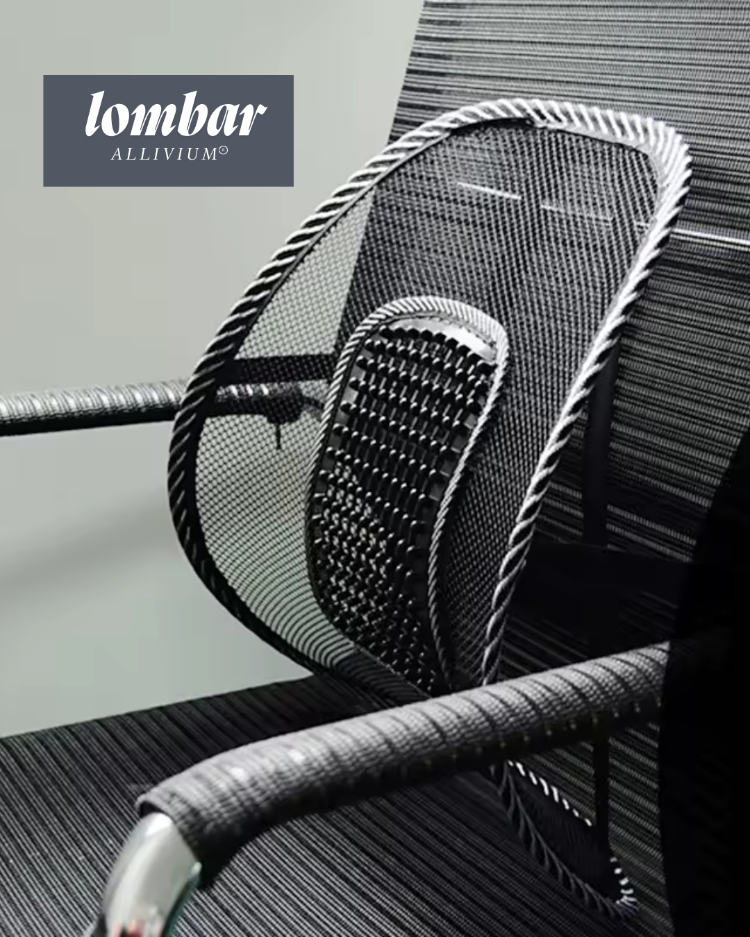 Lombar ALLIVIUM  - Alívio imediato para sua lombar no trabalho ou no carro