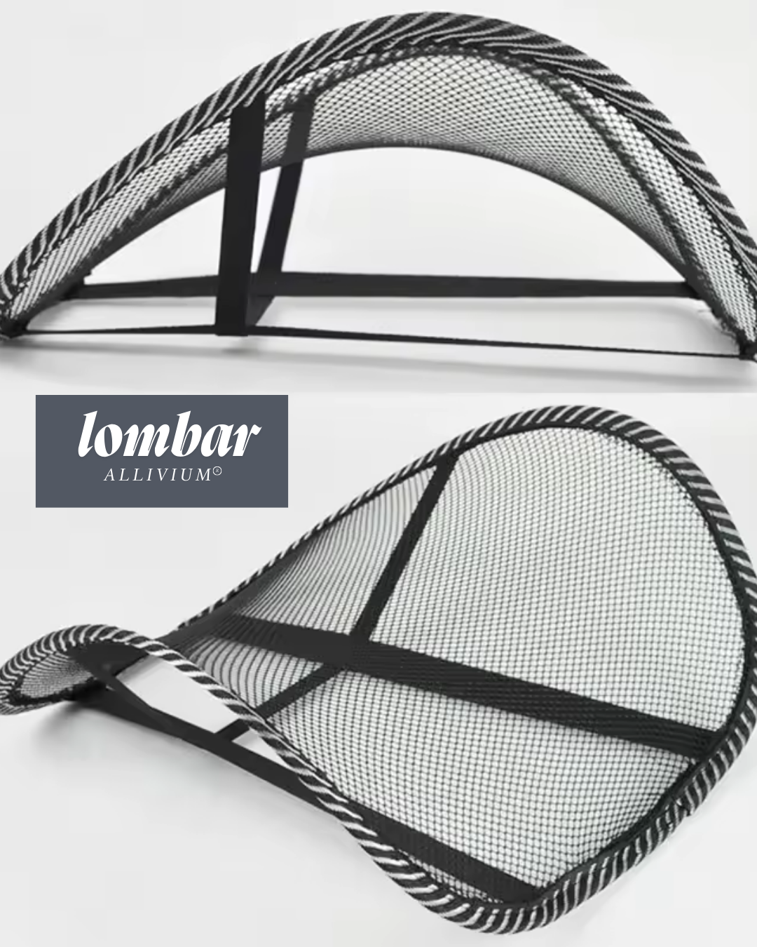 Lombar ALLIVIUM  - Alívio imediato para sua lombar no trabalho ou no carro