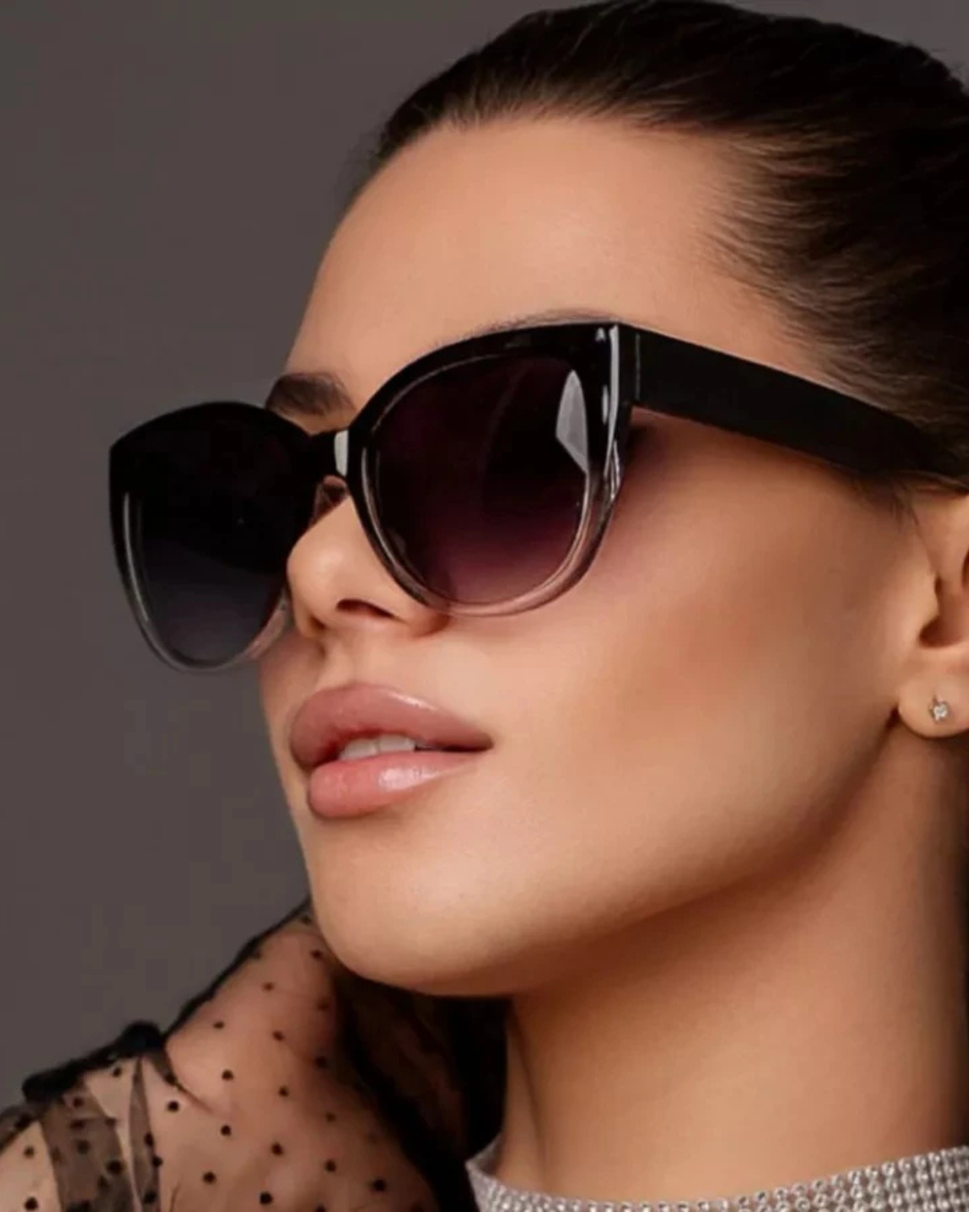 Óculos de Sol Feminino Estilo Gatinha – Lente Degradê com Proteção UV400