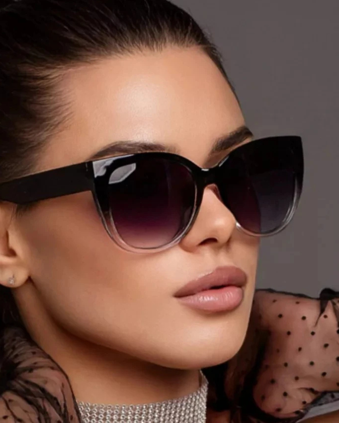 Óculos de Sol Feminino Estilo Gatinha – Lente Degradê com Proteção UV400