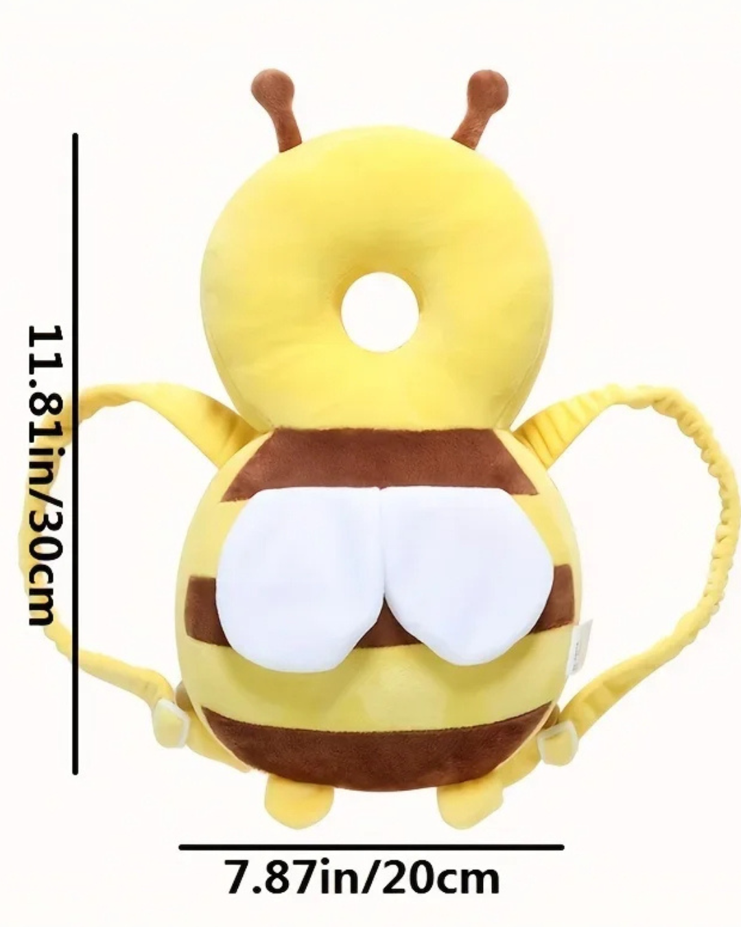 🐝 Almofada Protetora de Cabeça para Bebês – Modelo Abelhinha Fofa