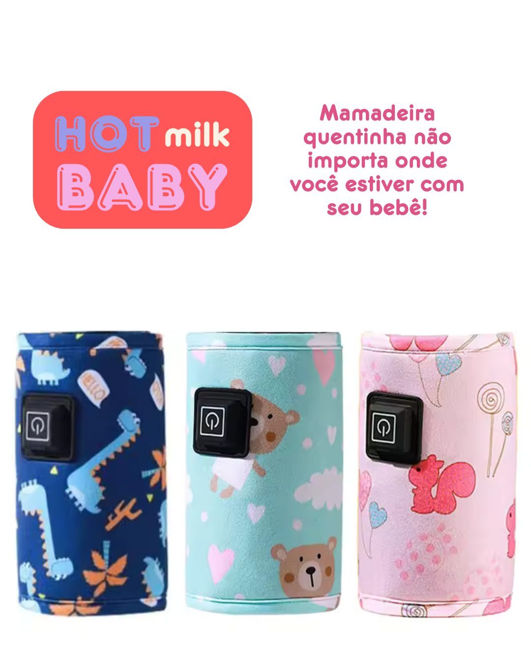 HotMilk Baby - Aquecedor de mamadeira USB - Alimente seu bebê com conforto mesmo fora de casa!