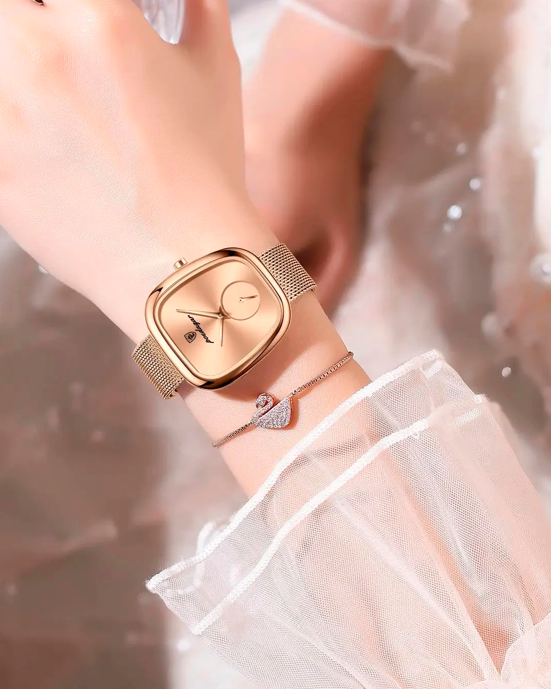 Relógio Feminino Luxury. Leve, confortável e moderno.